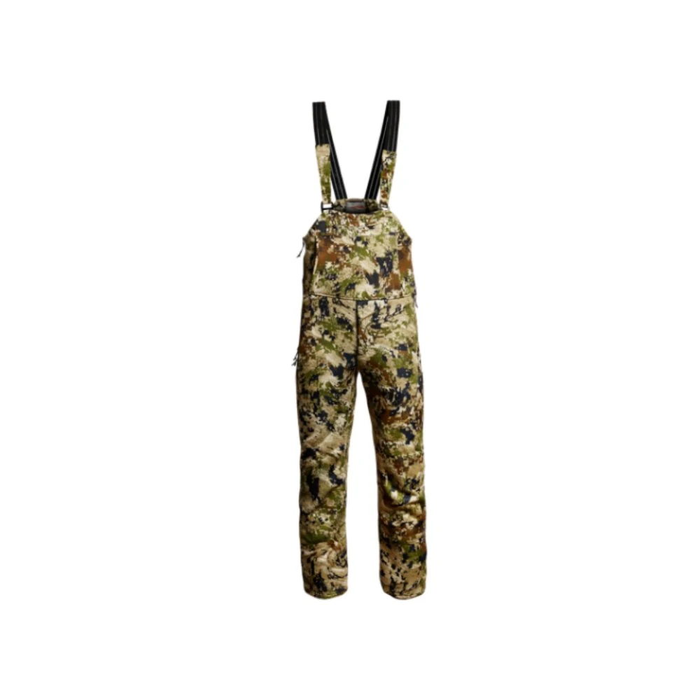 Traverse Bib Overalls in Green camouflage